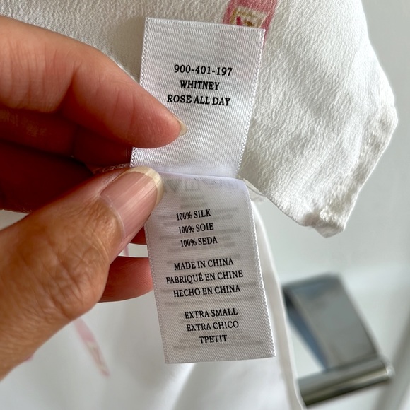 Rails Whitney Button Down Slik Shirt | Rose All Day - Picture 6 of 12